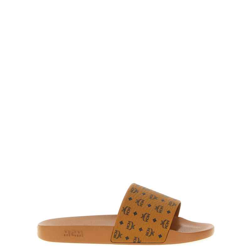 Mcm All-over Monogram Slides