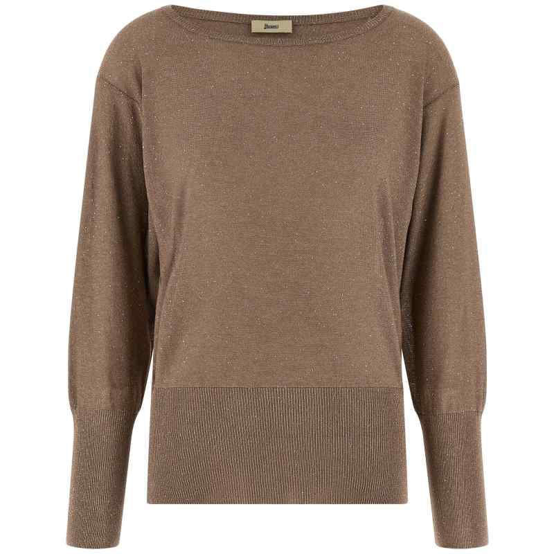 Herno Lamé And Sequin Yarn Sweater