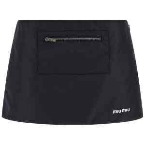 Miu Miu Nylon And Fleece Skirt