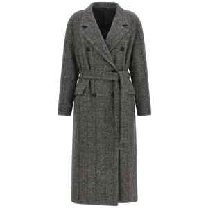 Brunello Cucinelli Check Tweed Coat