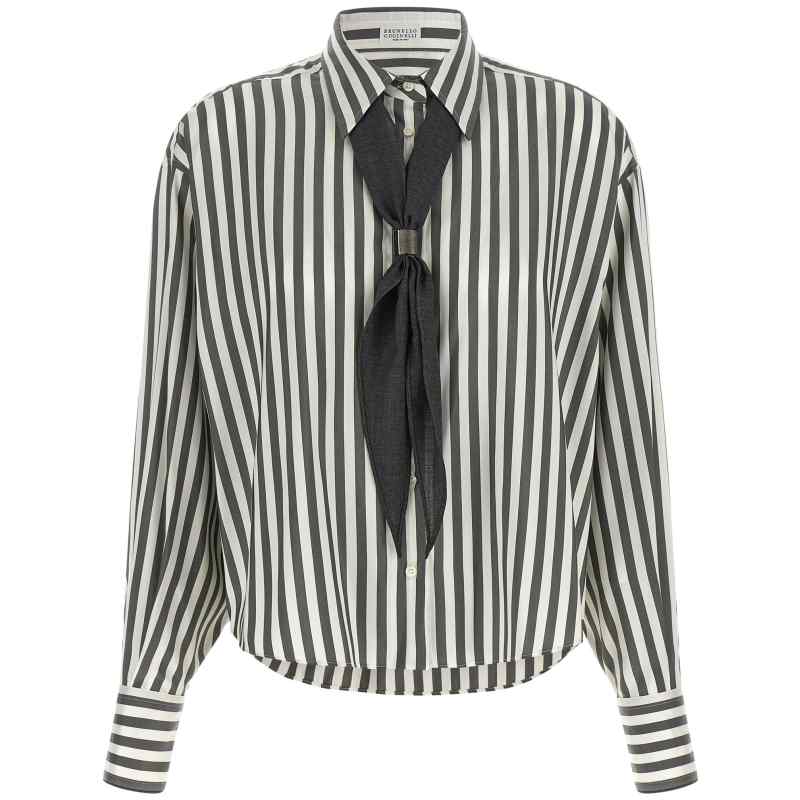 MG702M2X26C004_01_M_2026-09-08T08-14-28.062Z Brunello Cucinelli Shirt With Scarf