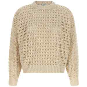Brunello Cucinelli Dazzling Braids Sweater