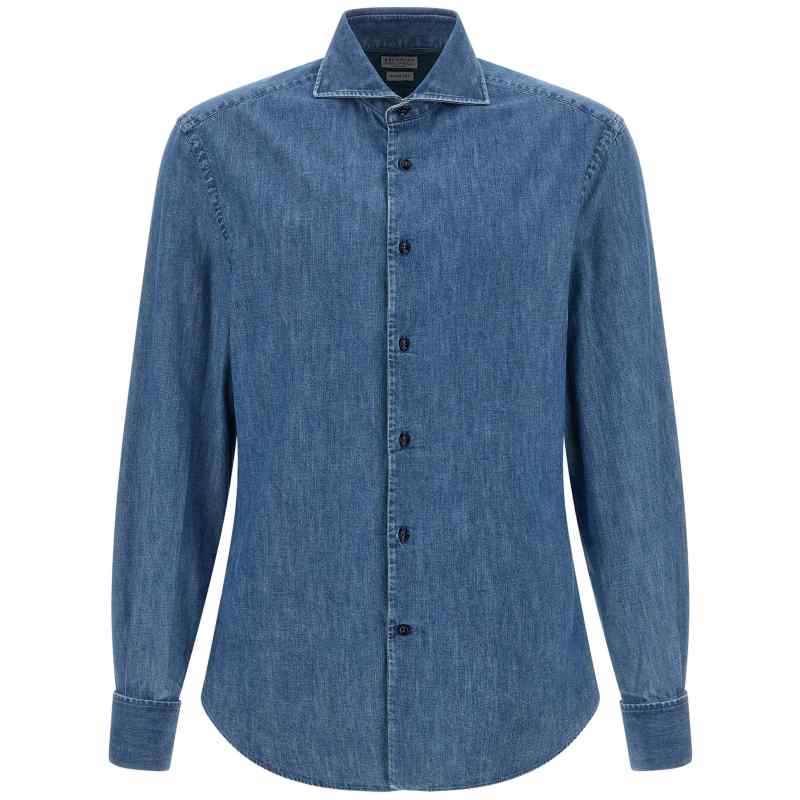MH192S1898C8333_01_M_2026-09-24T07-16-34.531Z-1 Brunello Cucinelli Denim Shirt