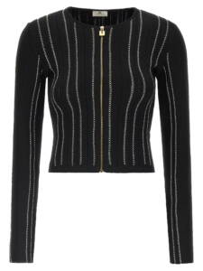 Elisabetta Franchi Cropped Knit Cardigan