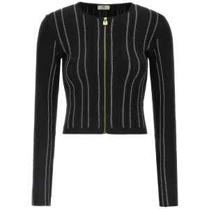 Elisabetta Franchi Cropped Knit Cardigan