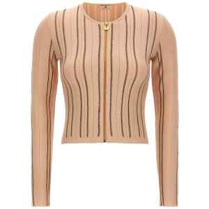 Elisabetta Franchi Cropped Knit Cardigan