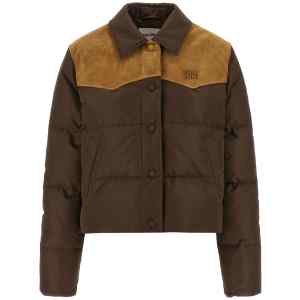Miu Miu Pongé Tec Down Jacket