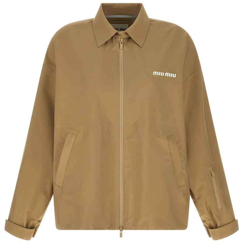 ML1373SOOO1V94F0065_01_M_2025-12-15T14-21-38.016Z Miu Miu Tech Canvas Windbreaker