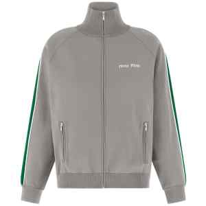 Miu Miu Logo Embroidery Sweatshirt