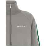 Miu Miu Logo Embroidery Sweatshirt