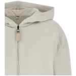 Brunello Cucinelli Shiny Zipper Pull Hoodie