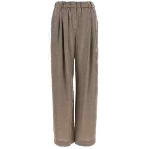 Brunello Cucinelli Light Pants With Pleats