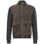Brunello Cucinelli Suede And Wool Jacket