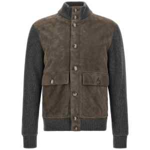 Brunello Cucinelli Suede And Wool Jacket