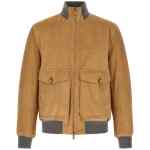 Brunello Cucinelli Padded Suede Bomber Jacket