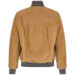 Brunello Cucinelli Padded Suede Bomber Jacket