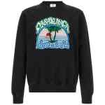 Casablanca Palm Tree Emblem Embroidered Sweatshirt