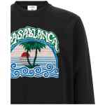 Casablanca Palm Tree Emblem Embroidered Sweatshirt
