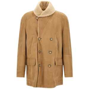 Brunello Cucinelli Caban Shearling Curly