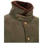 Brunello Cucinelli Waxed Shearling Bomber Jacket
