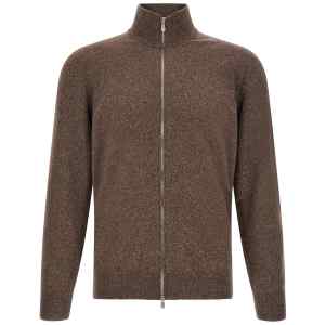 Brunello Cucinelli High Neck Cardigan With Zip