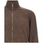 Brunello Cucinelli High Neck Cardigan With Zip