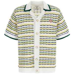 Casablanca Tuck Stitch Short Sleeve Shirt