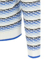 Casablanca Tuck Stitch Long Sleeve Polo Shirt