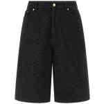 Casablanca Laser Monogram Denim Bermuda Shorts