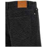 Casablanca Laser Monogram Denim Bermuda Shorts