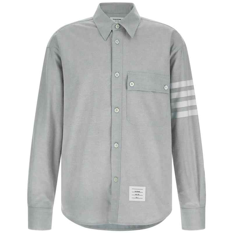 MWL420AF0325035_01_M_2025-09-22T07-46-51.114Z Thom Browne 4bar Flannel Shirt
