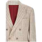 Brunello Cucinelli Pinstripe Twill Blazer