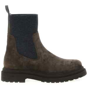 Brunello Cucinelli Precious Loop Detail Ankle Boots