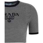 Prada Striped Silk T-shirt