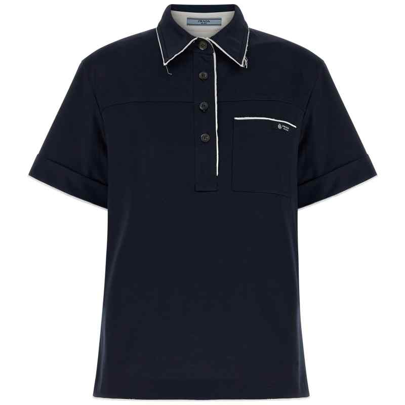Prada Double-layer Polo Shirt