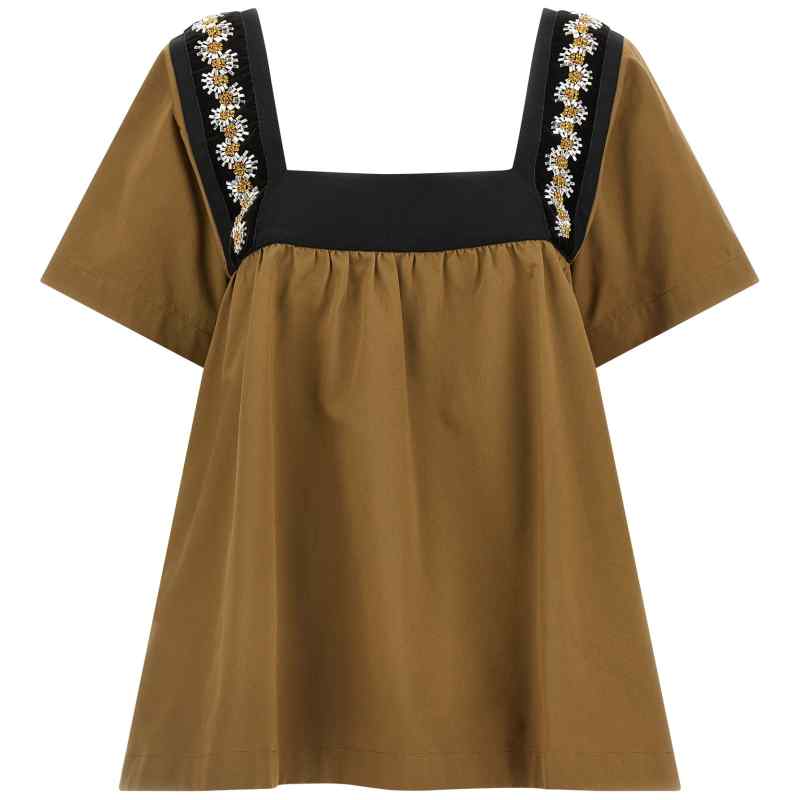 Prada Embroidery Top