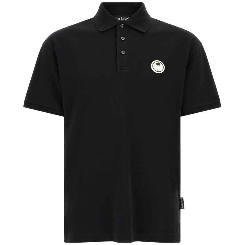 PAMGB002FB0011003_01_M_2026-07-20T09-06-13.269Z Palm Angels Logo Patch Polo Shirt