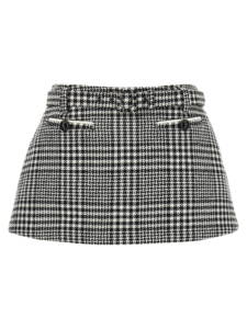 Self-Portrait Bouclé Wool Skort