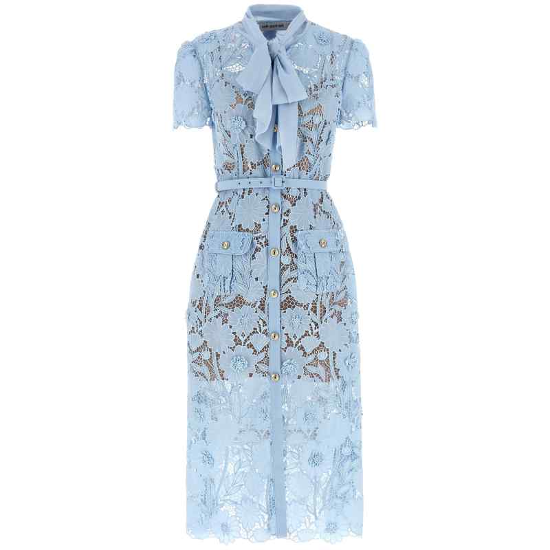 PF26111MBLBLUE_01_M_2026-05-18T06-40-20.003Z Self-Portrait Blue Lace Tie Neck Midi Dress