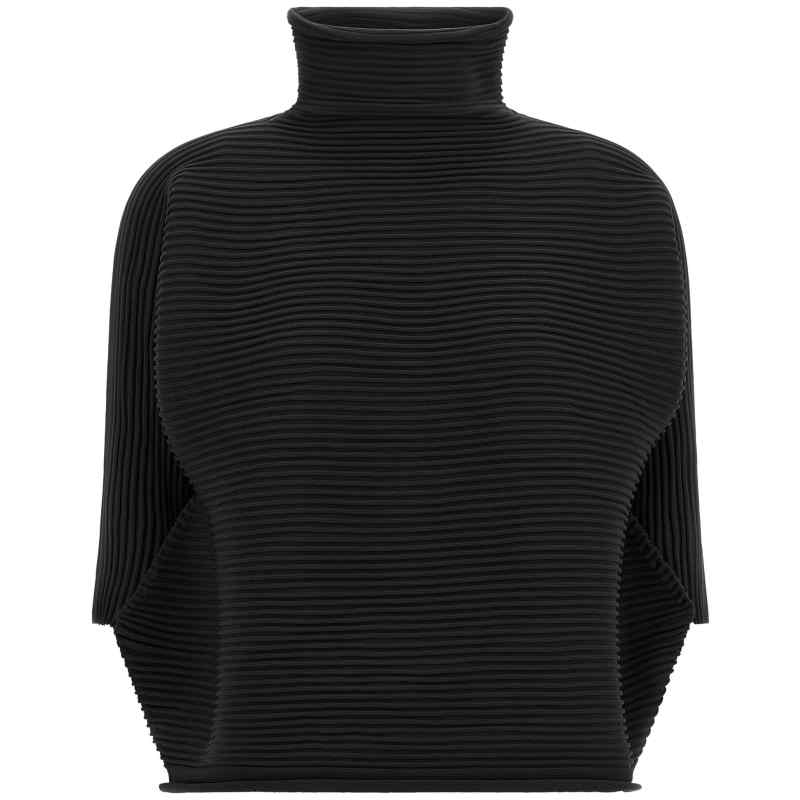 Pleats Please Issey Miyake Zig Zag Knit Blouse