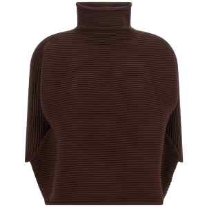 Pleats Please Issey Miyake Zig Zag Knit Blouse