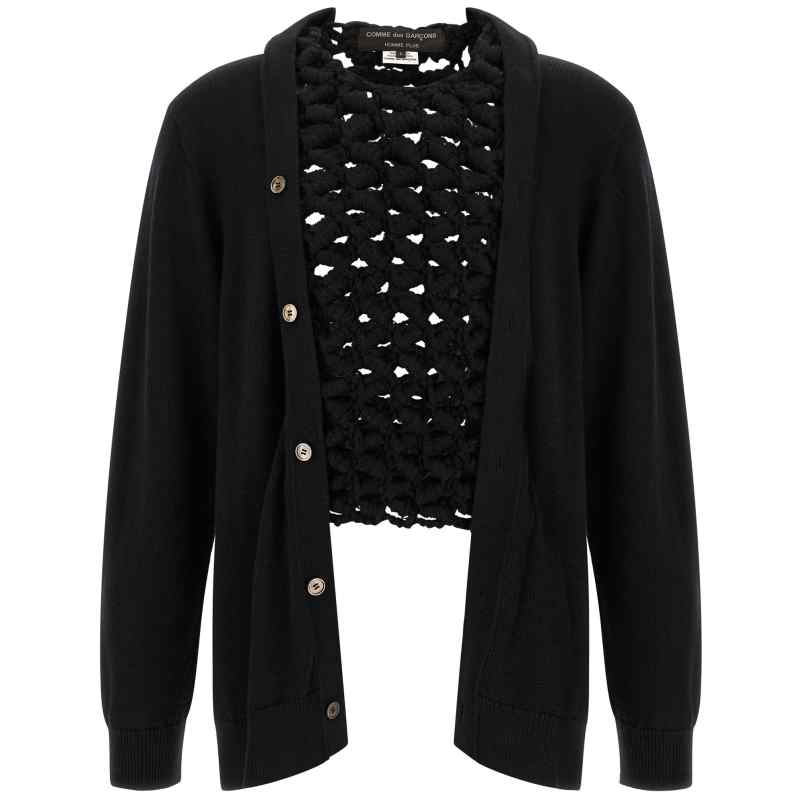 PRN0100511_01_M_2026-09-02T08-41-06.064Z Comme Des Garçons Homme Plus Woven Insert Cardigan
