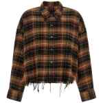R13 Raw Cut Cropped Shirt