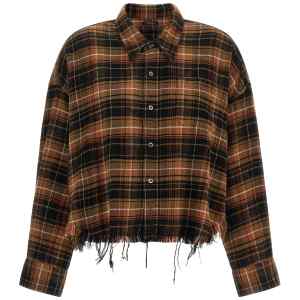 R13 Raw Cut Cropped Shirt