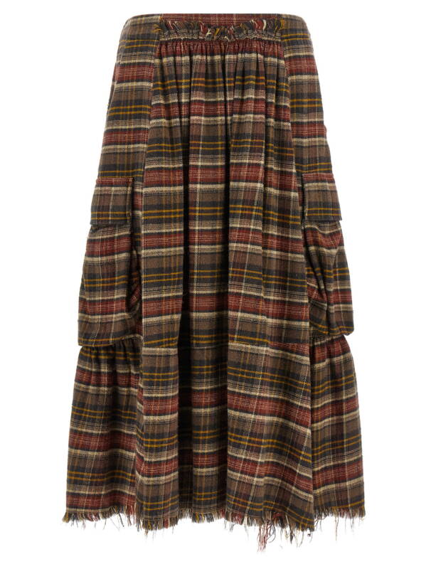 R13WR689R932BRUSTBROWNPLAID_01_M_2026-09-16T08-21-42.077Z R13 Cargo Skirt