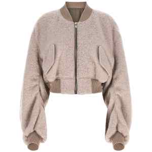 Rick Owens Secchia Cropped Flight Bomber Jacket
