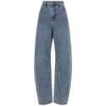 Self-Portrait Blue Barrel Leg Jeans