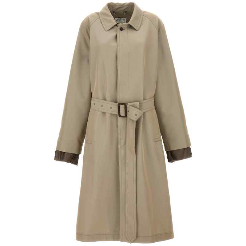 Maison Margiela Long Single-breasted Trench Coat