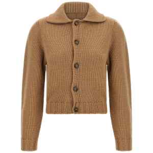 Mm6 Maison Margiela White Stitch Line Cardigan