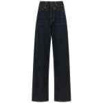Mm6 Maison Margiela Raw Cut Waist Jeans
